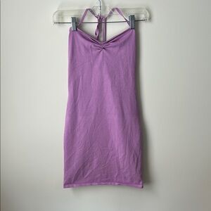 Sunday Best Light Purple Halter Mini Dress